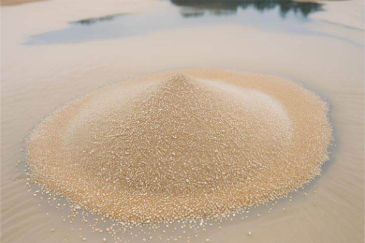 arena sílice correcta para purificación de agua